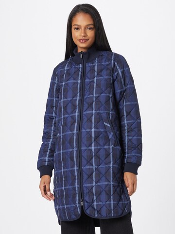 ILSE JACOBSEN Between-seasons coat in Blue: front