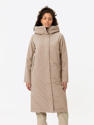 VAUDE Outdoor Coat 'W Coreway CT' in Beige: front