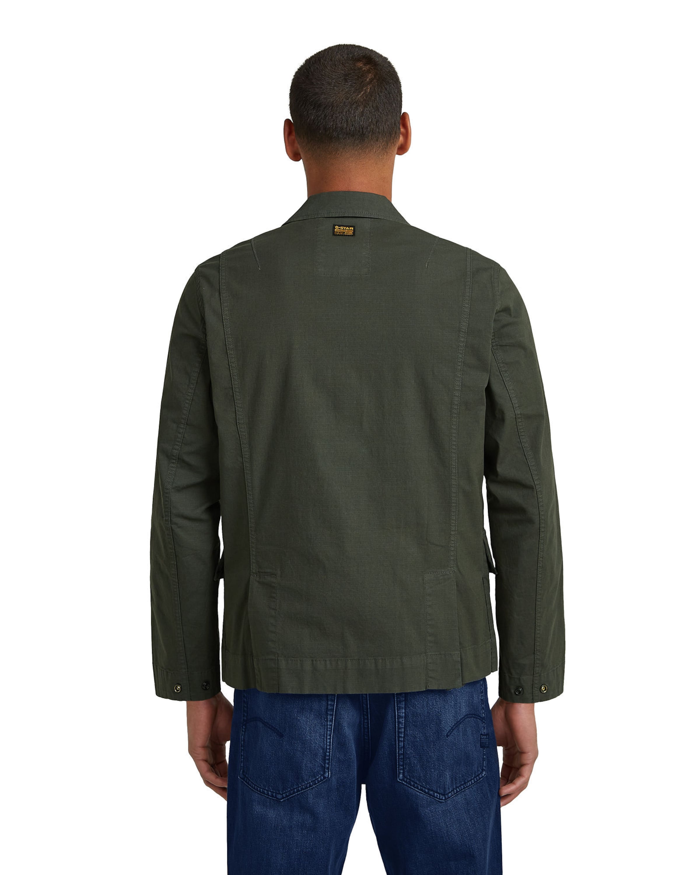 G-STAR Slim Fit Hemd - '2 Pocket Overshirt' in Grau
