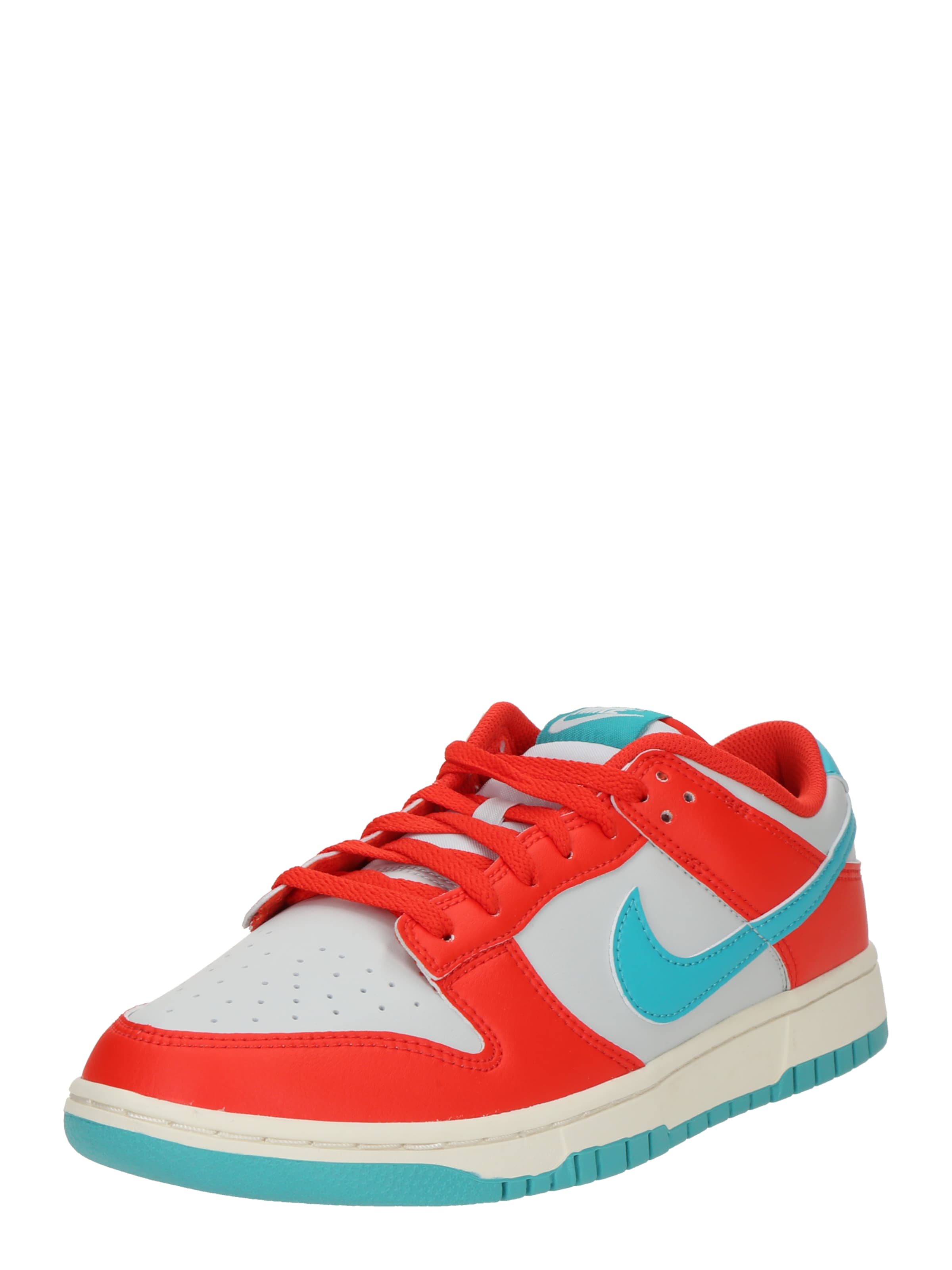 sarkans Nike Sportswear Zemie brīvā laika apavi 'DUNK': no priekšpuses