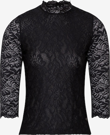 Blouse folklorique 'Amberg' SPIETH & WENSKY en noir : devant