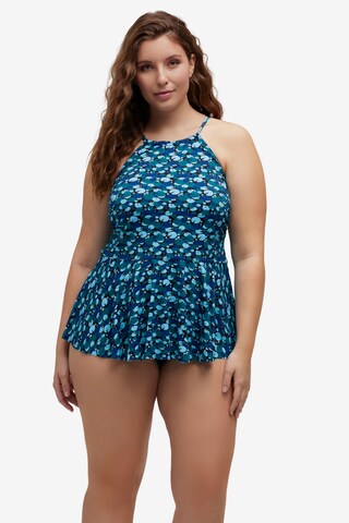 Ulla Popken Tankini in Blue: front