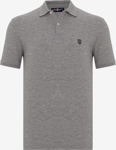 Jimmy Sanders Kurzarm Shirt mit Polokragen in grau, Produktansicht
