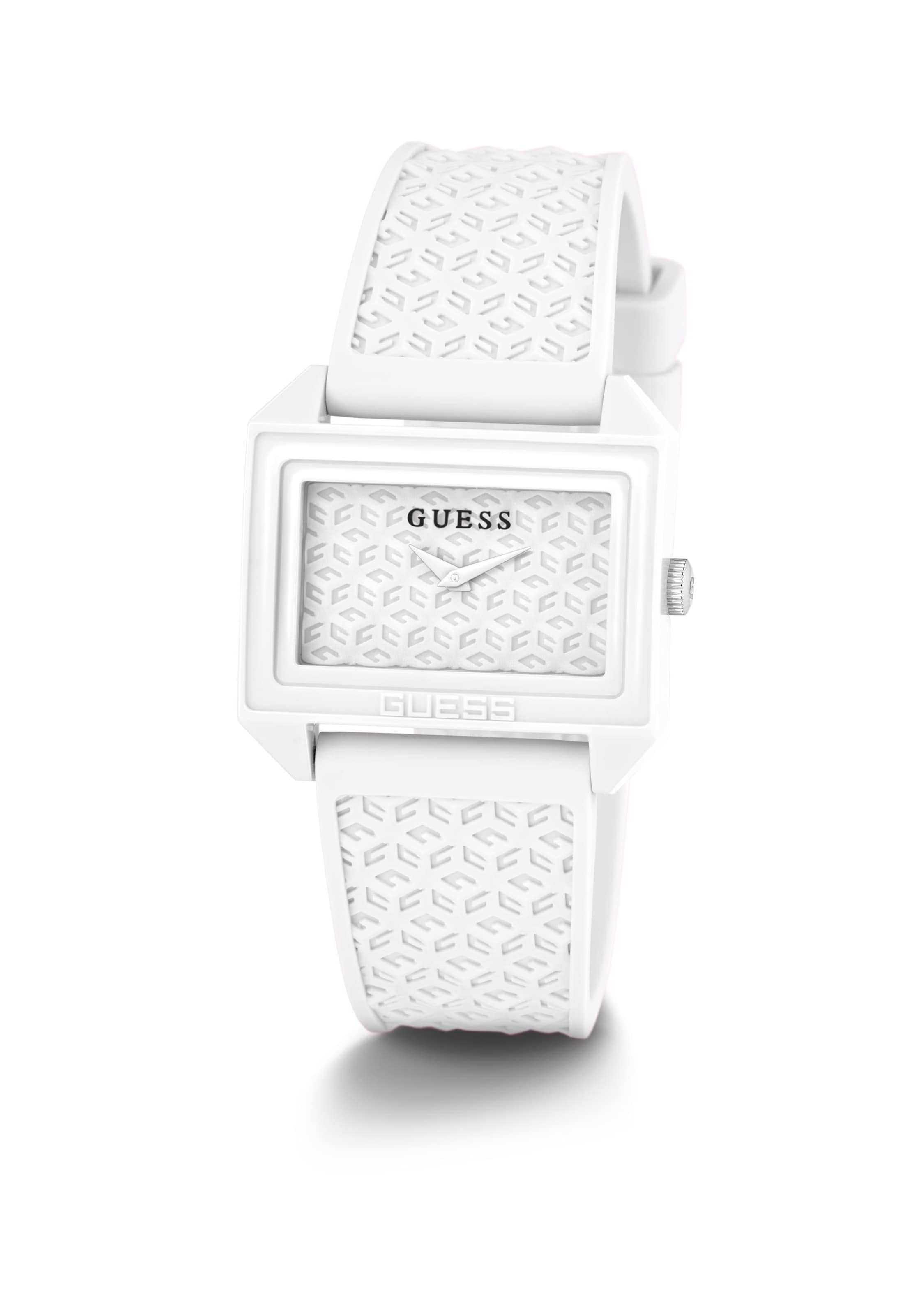 GUESS Uhr 'Mod Pop' in Weiß