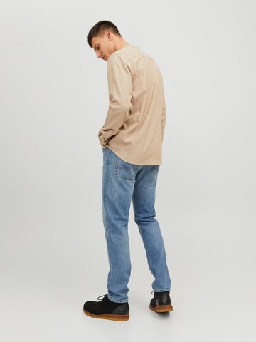 JACK & JONES Comfort Fit Hemd 'Band' in Beige