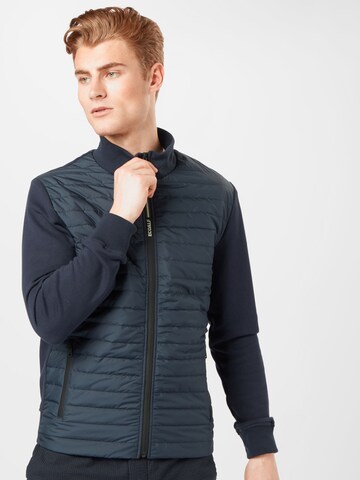 ECOALF Between-season jacket 'Toulouse' in Blue: front