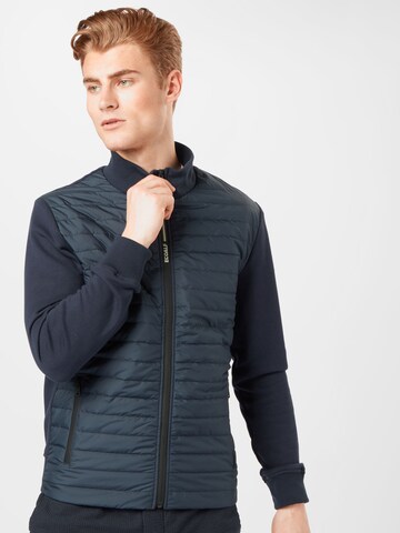 ECOALF Between-Season Jacket 'Toulouse' in Blue: front