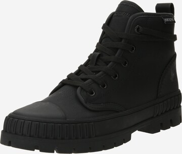 Sneaker alta di Dockers by Gerli in nero: frontale