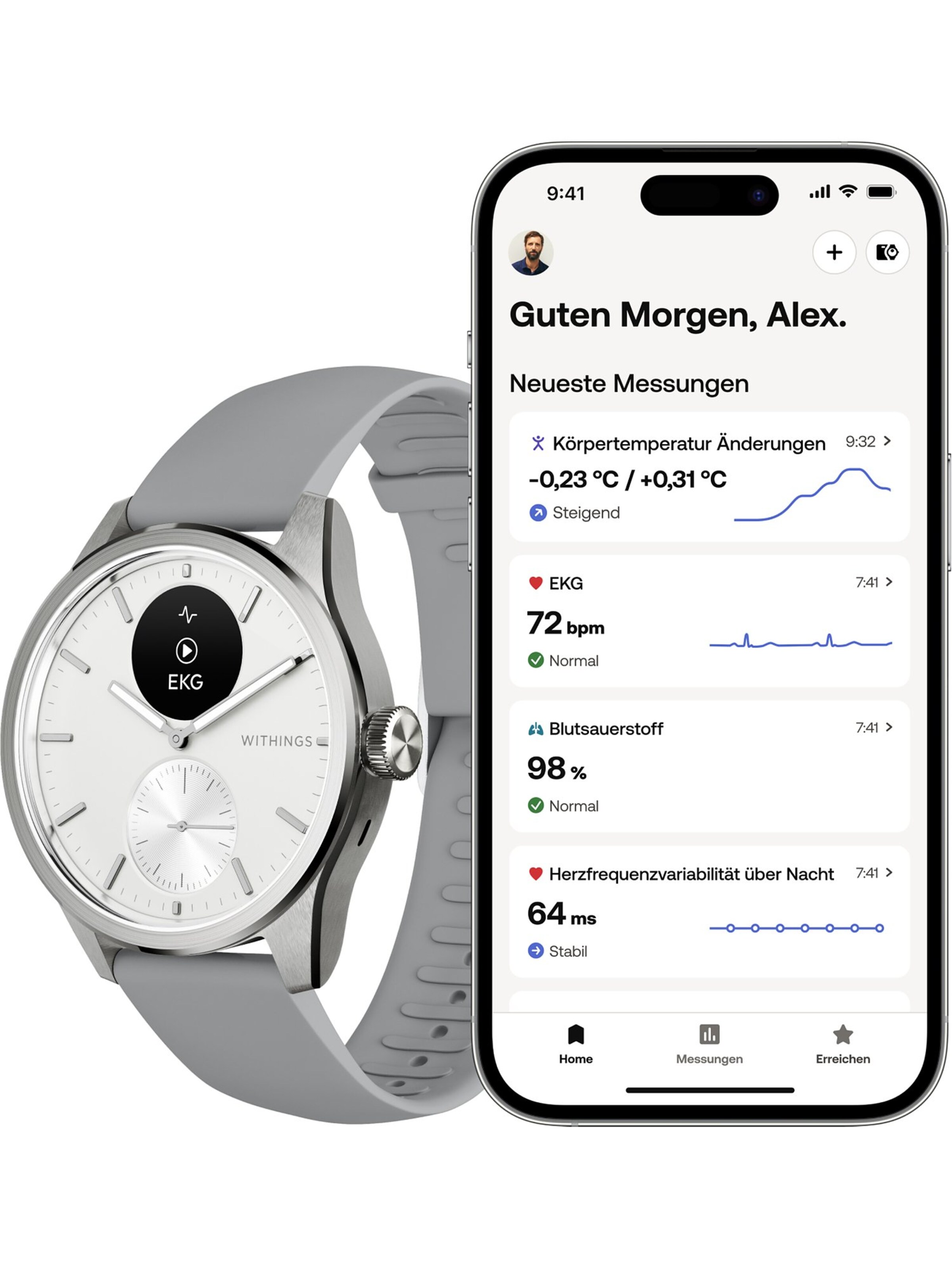 Withings Analog Watch in Silver