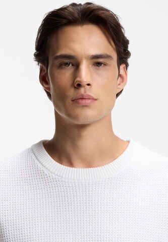 HUGO Pullover 'Saffon' in Weiß