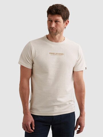 PME Legend Shirt 'T-shirt with embroidered back artwork' in White