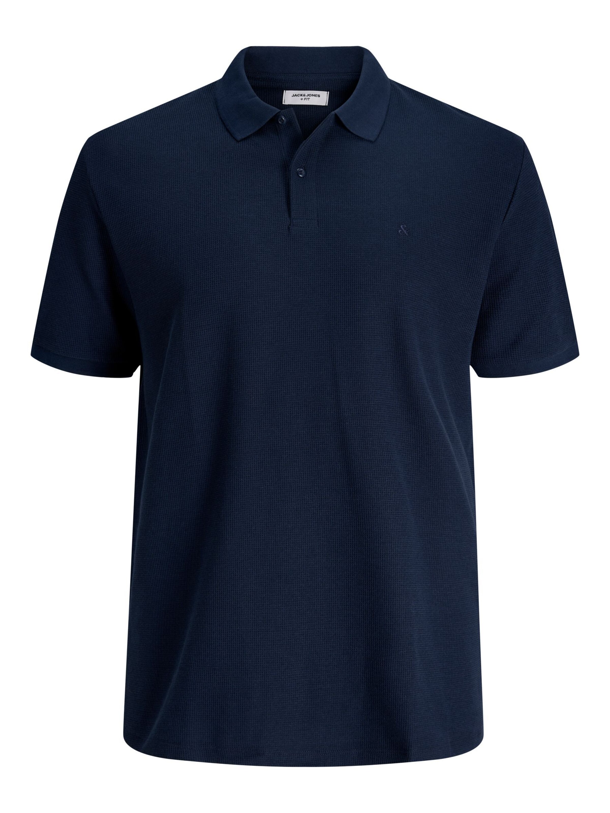 Jack & Jones Plus Majica 'JJEAustin' | modra barva: sprednja stran