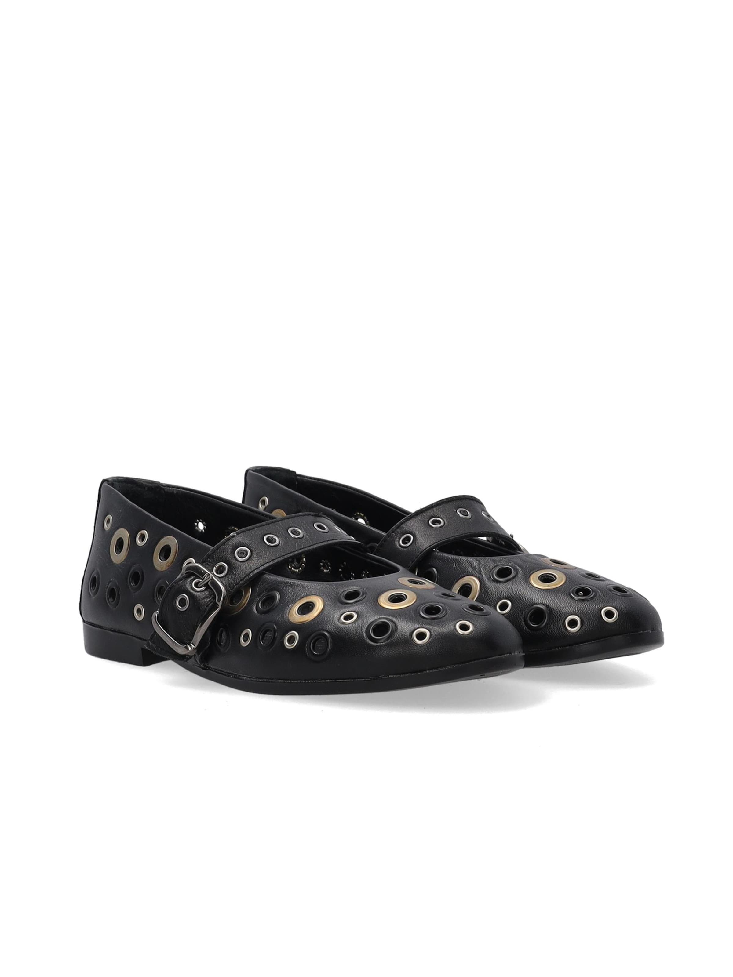 VENEZIA Ballet Flats in Black