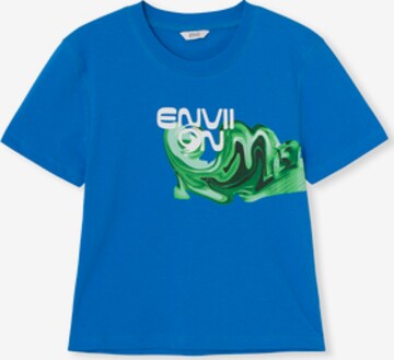 T-shirt Envii en bleu : devant