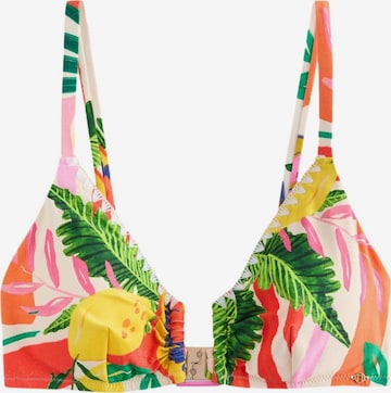 smėlio Next Marškinėliai Bikinio viršutinė dalis: priekis