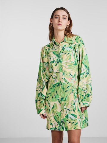 Y.A.S Košilové šaty 'PALMAS' – zelená: přední strana
