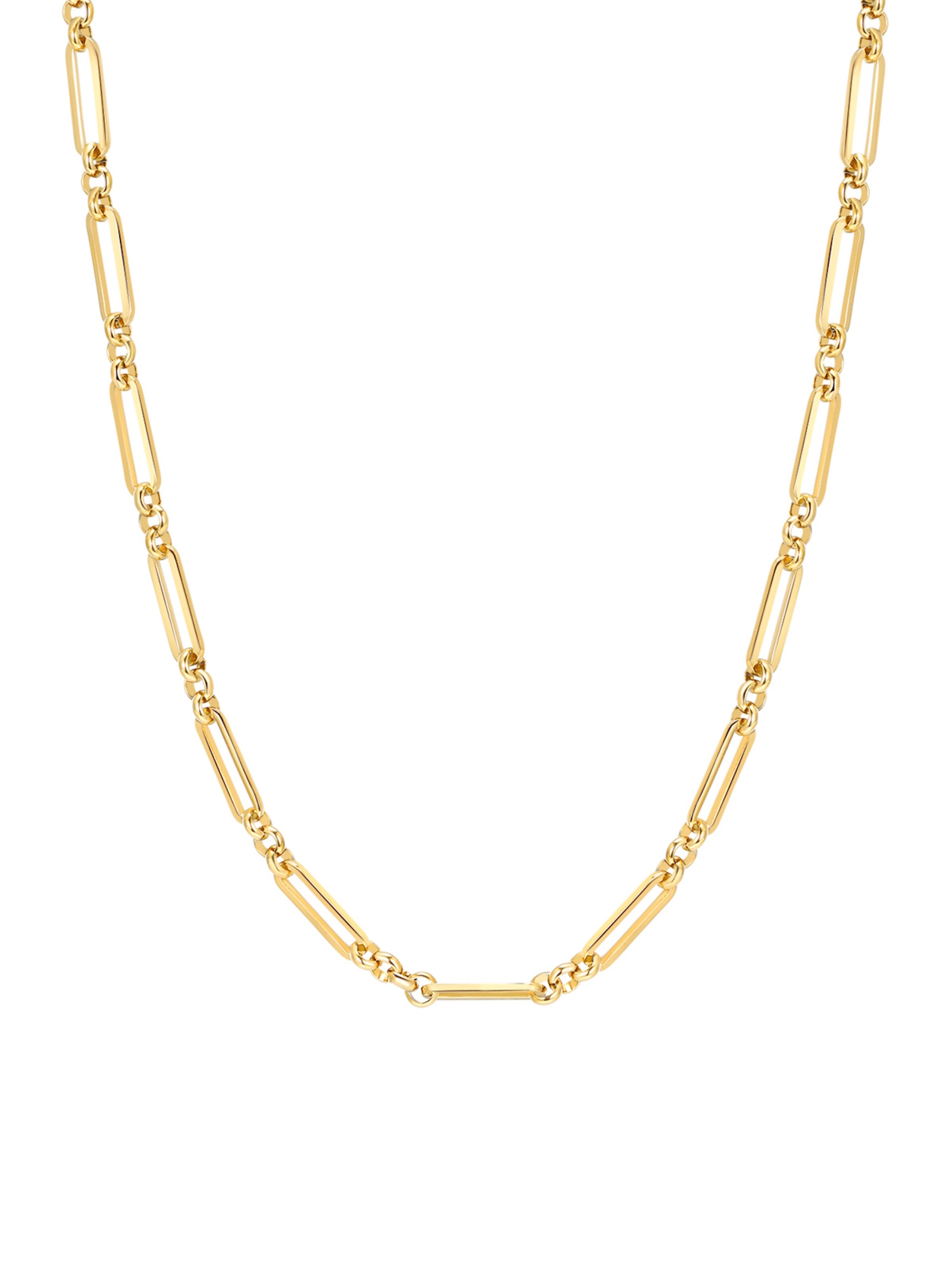 Hey Happiness - Cadena 'Link Rail' en oro