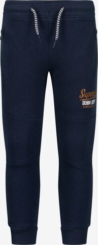 SALT AND PEPPER Tapered Pants in Blue: front