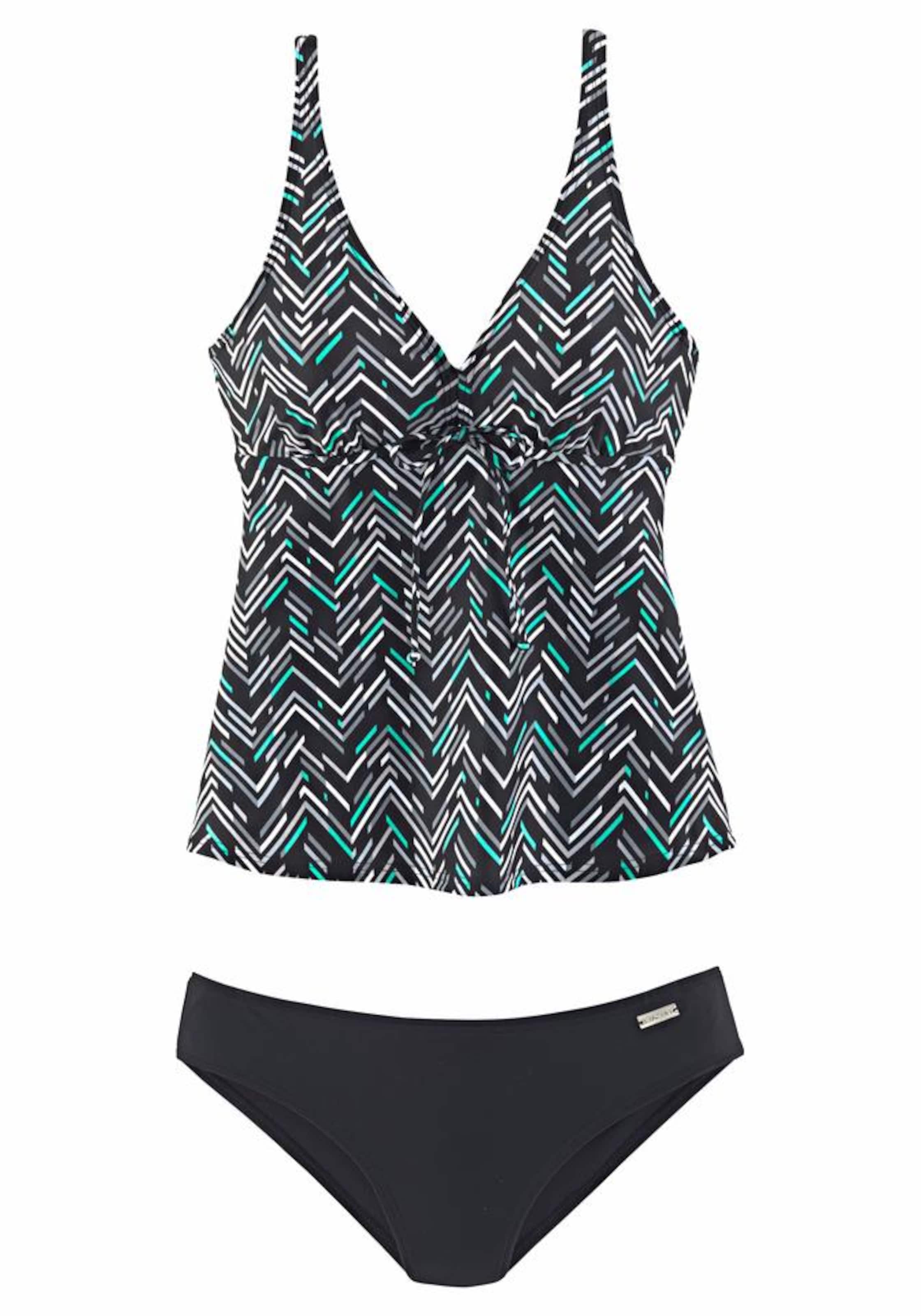 LASCANA Triangel Tankini i sort: forside