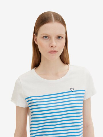 T-shirt TOM TAILOR DENIM en blanc