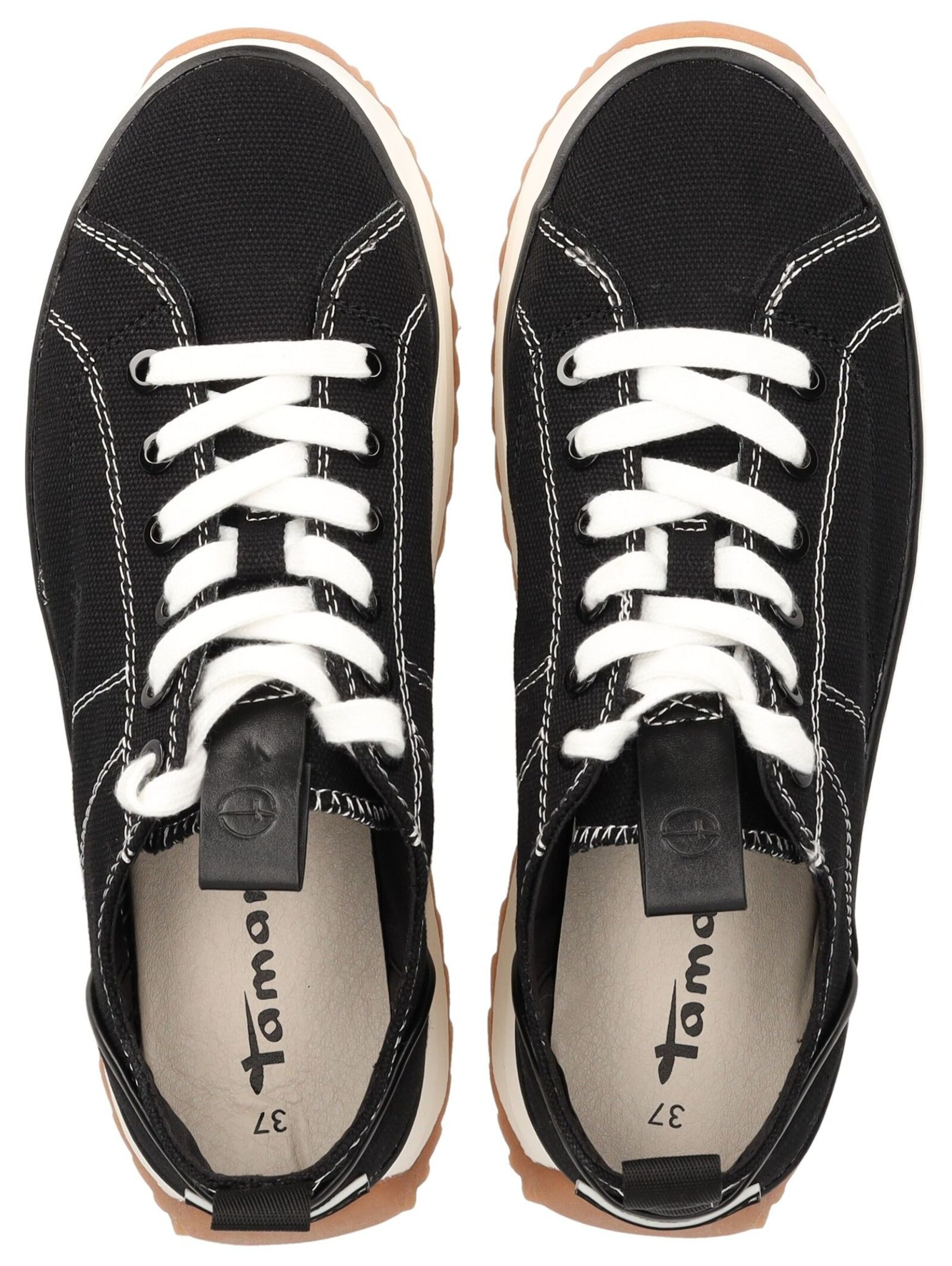 Sneaker bassa di Tamaris in nero