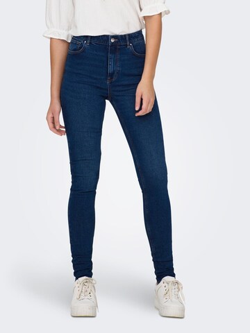 ONLY Skinny Jeans 'DRUNA' in Blauw: voorkant