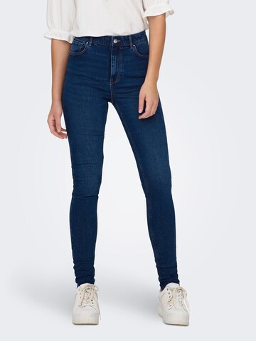 Skinny Jean 'DRUNA' ONLY en bleu : devant