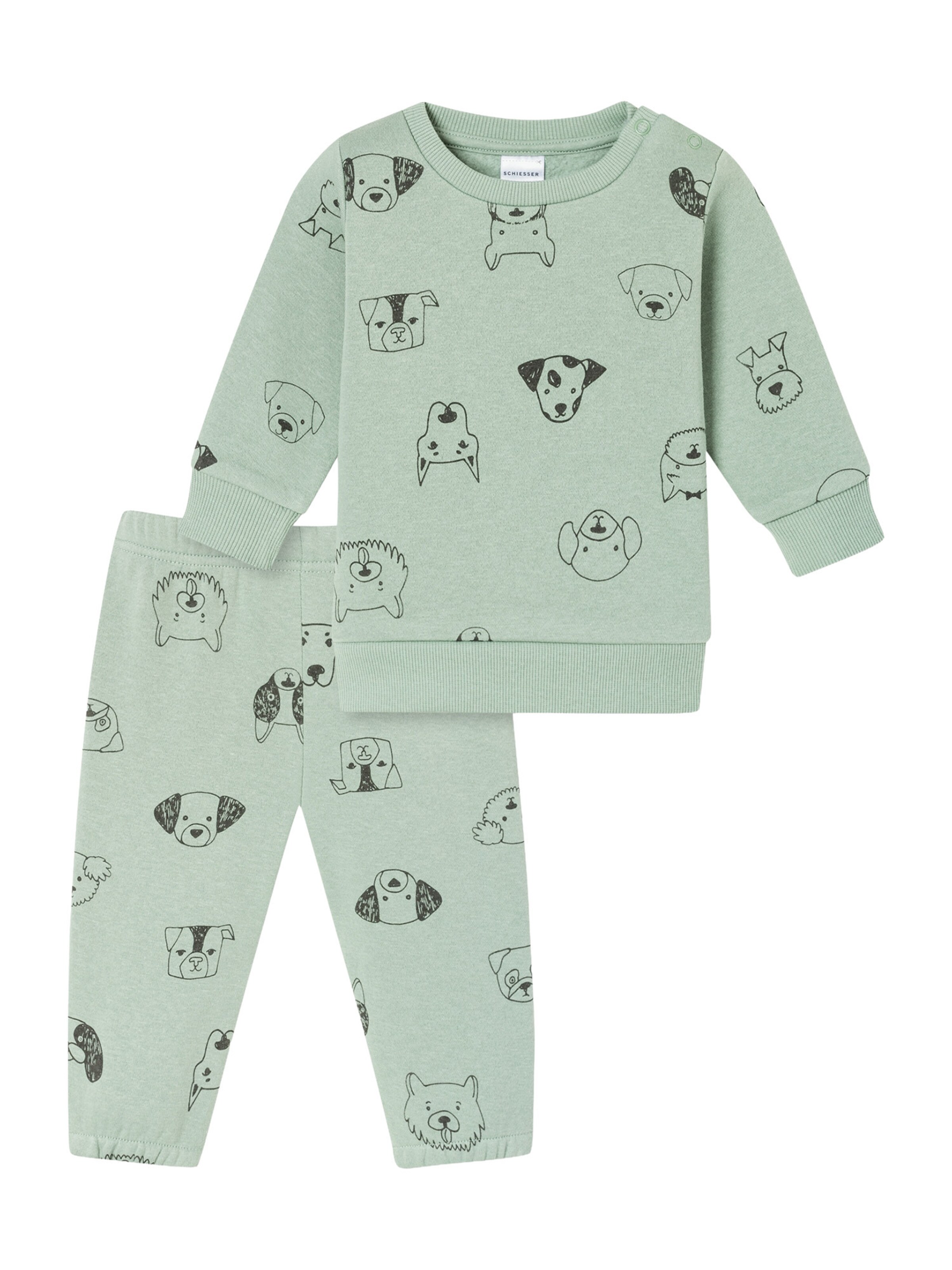 Pyjama SCHIESSER en vert : devant