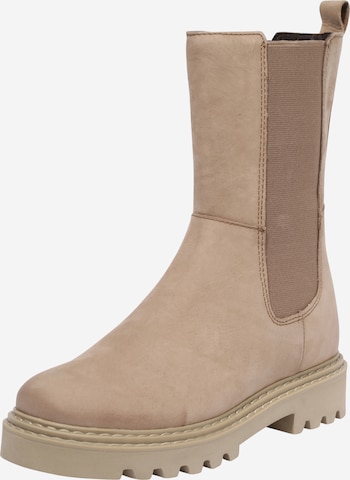 PS Poelman Chelsea boots in Beige: voorkant