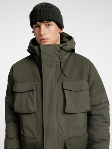 SELECTED HOMME Between-seasons parka in Green