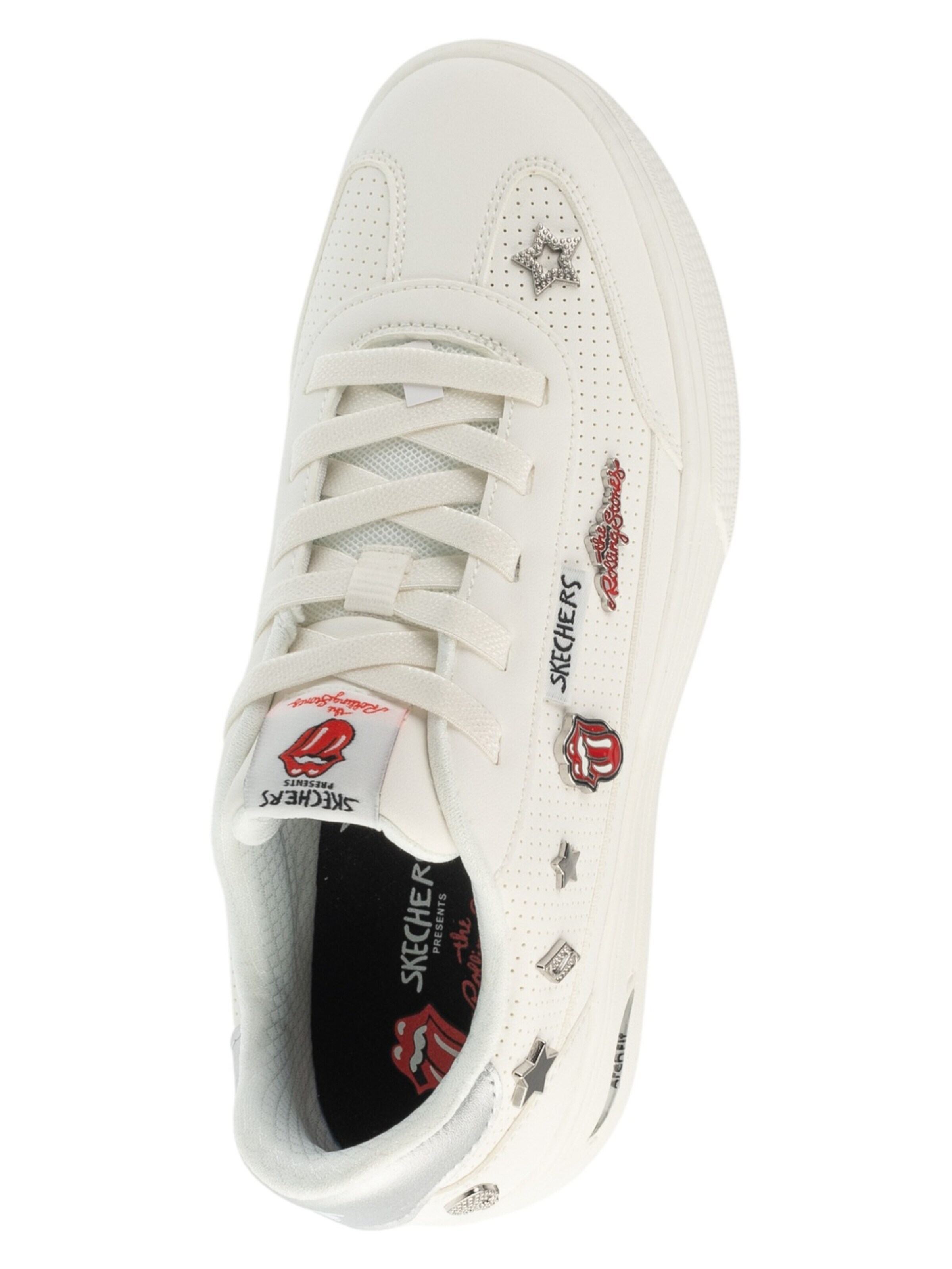 SKECHERS Sneakers laag 'Arch Fit Arcade - Rolling Stones' in Wit