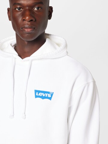 Coupe regular Sweat-shirt 'Relaxed Graphic Hoodie' LEVI'S ® en blanc