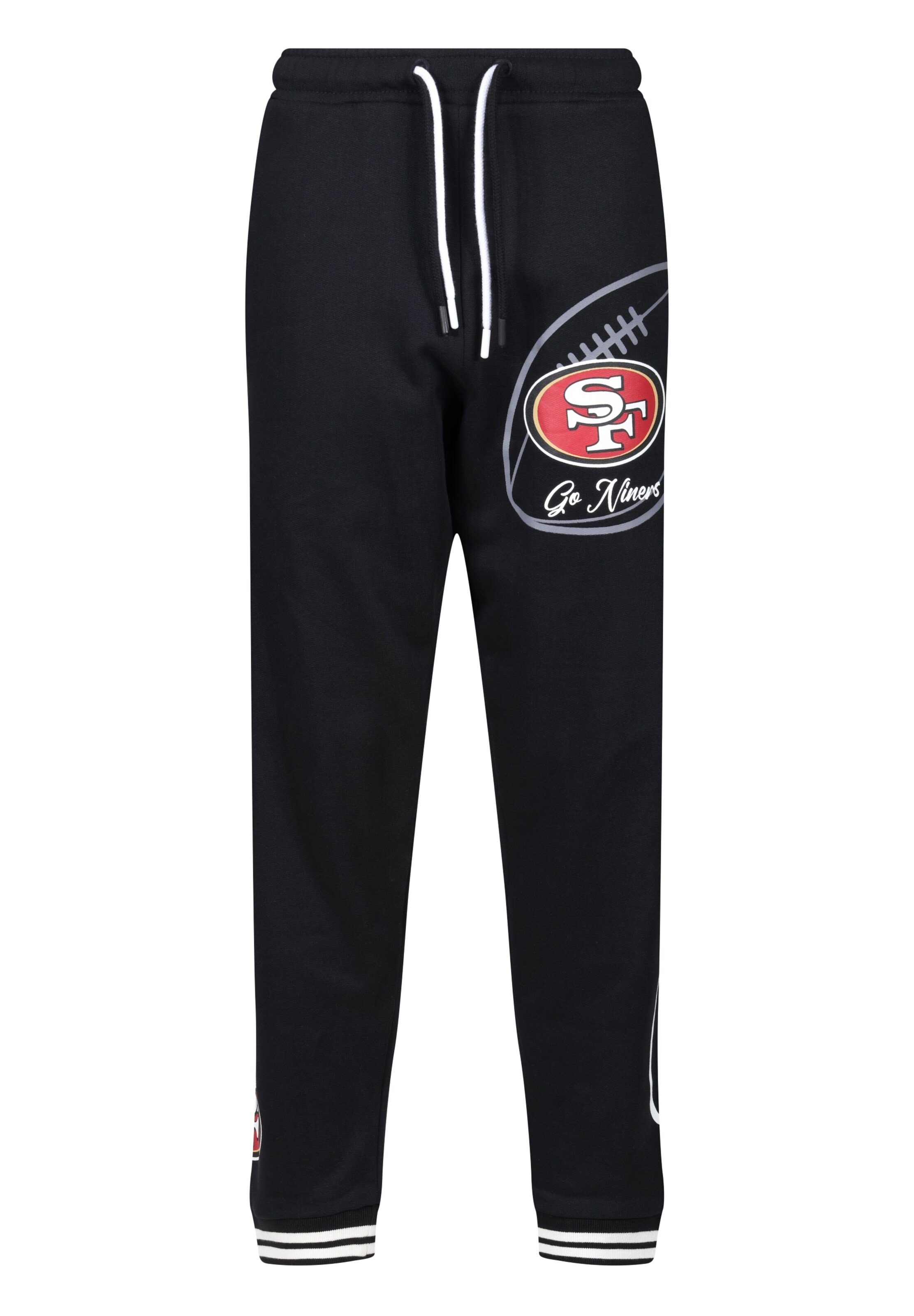 Recovered Regular Sportbroek 'NFL 49ERS Go Niner' in Zwart: voorkant