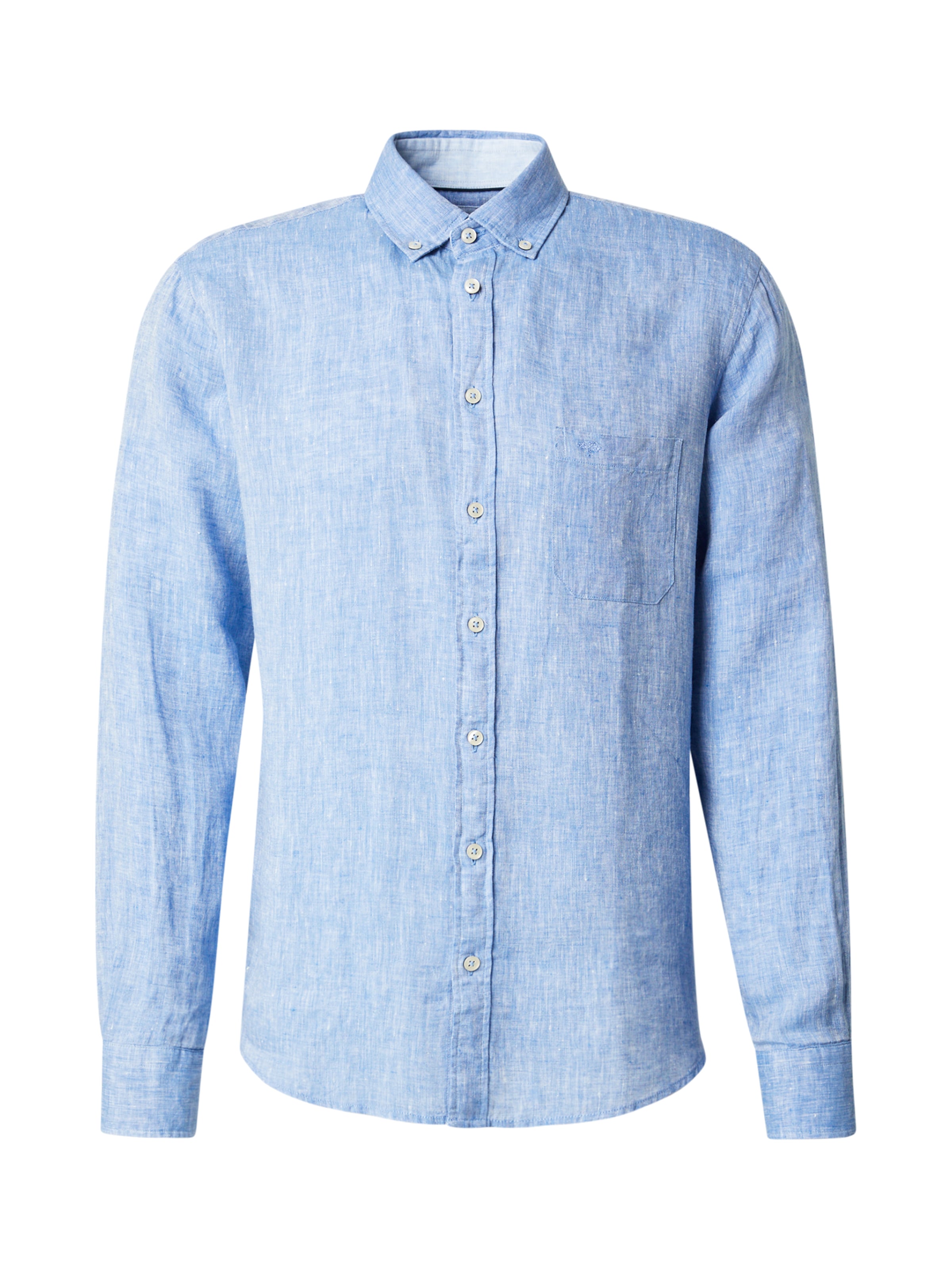 FYNCH-HATTON Rovný strih Košeľa - Modrá: predná strana