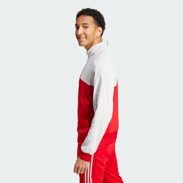 ADIDAS SPORTSWEAR Athletic Zip-Up Hoodie 'Tiro' in Red