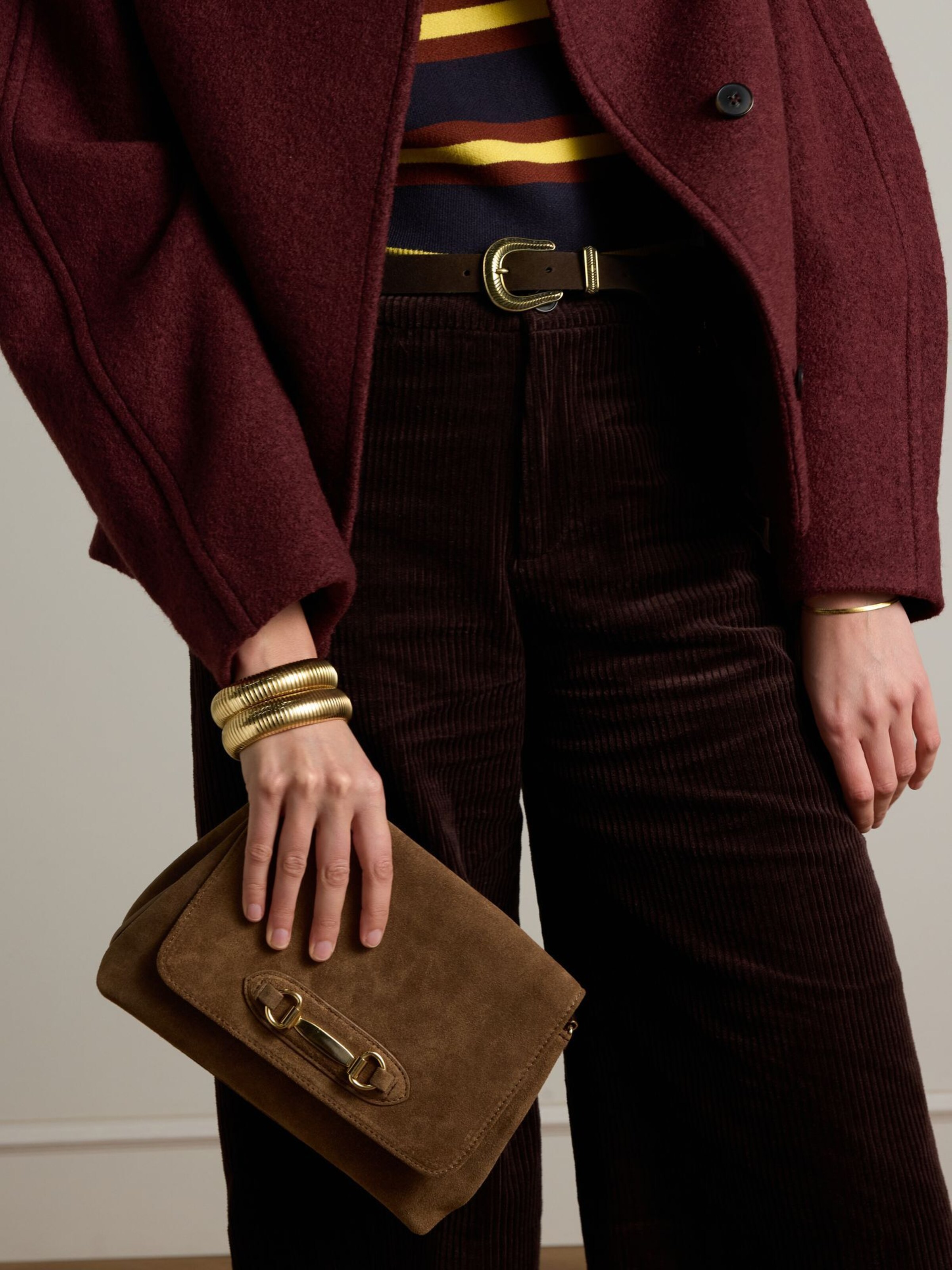 MANFIELD Schoudertas in Bruin