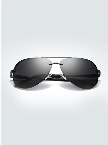Lunettes de soleil 'Pilotenbrille Sonnenbrillen Laudin' VEYREY en noir