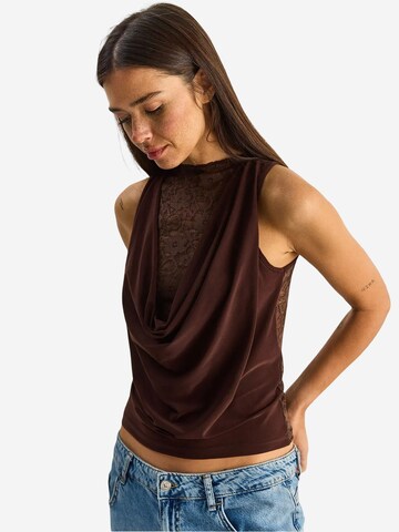 Chemisier Bianco Lucci en marron
