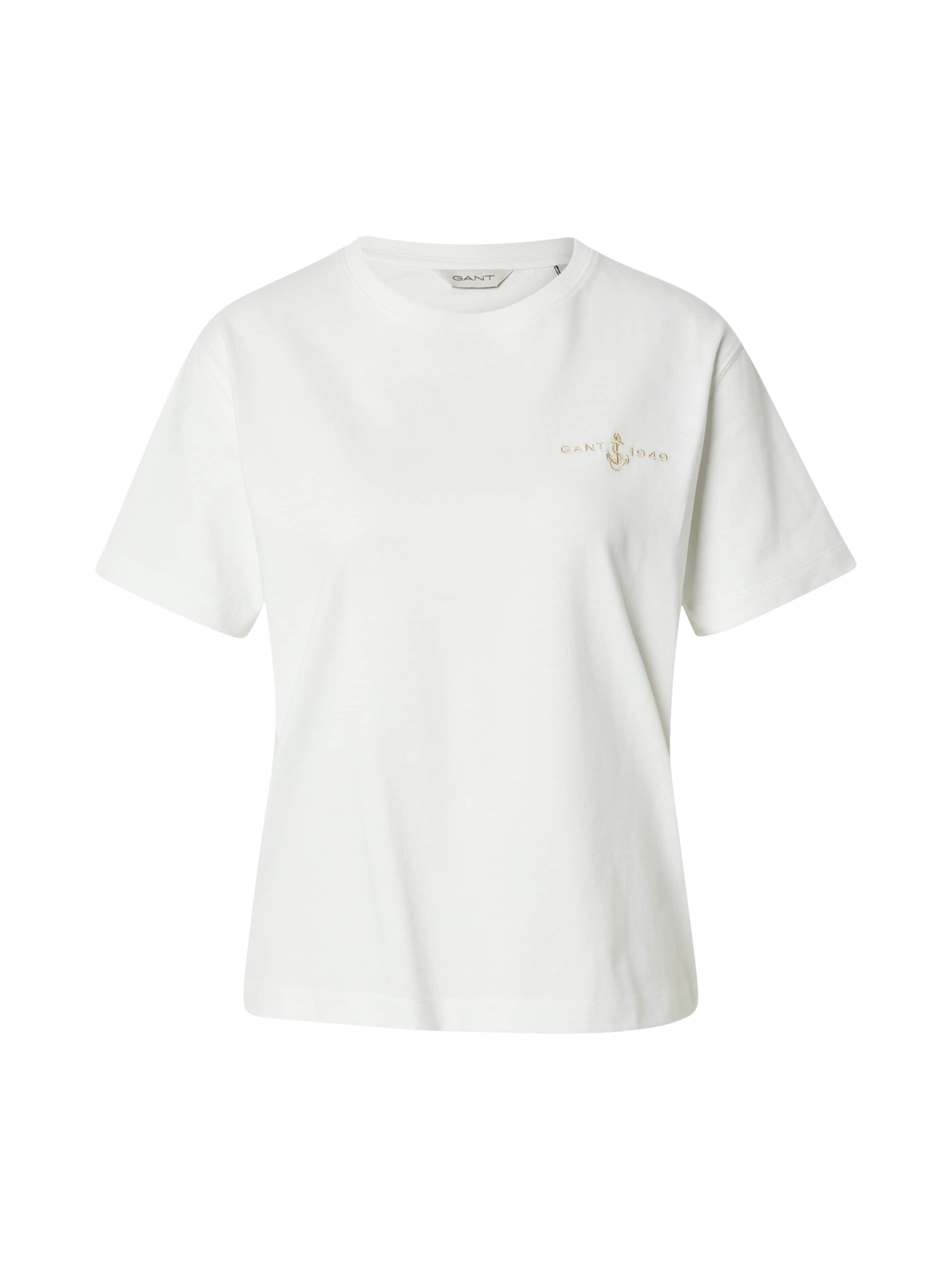 GANT T-shirt 'ANCHOR' i vit: framsida