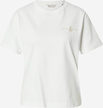 Maglietta 'ANCHOR' di GANT in bianco: frontale