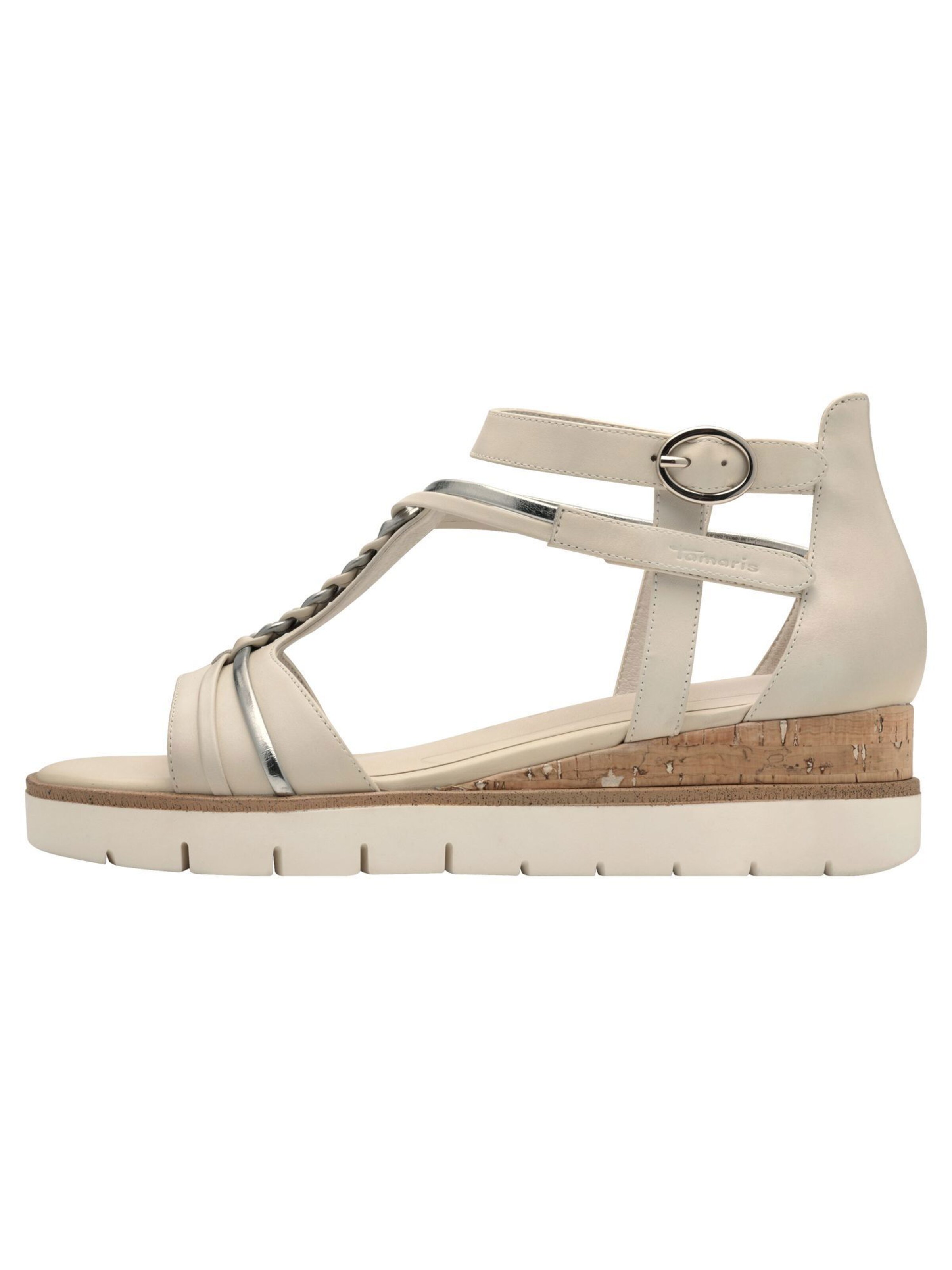 Tamaris Sandalen met riem in Beige
