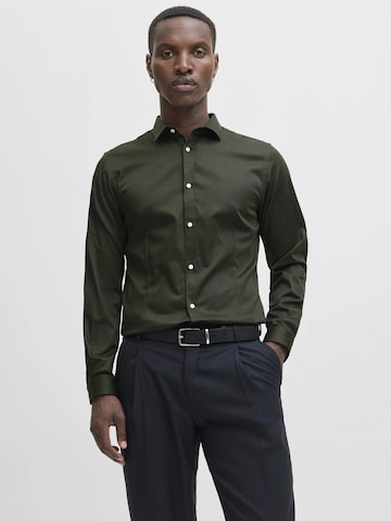 Slim fit Camicia di JACK & JONES in verde