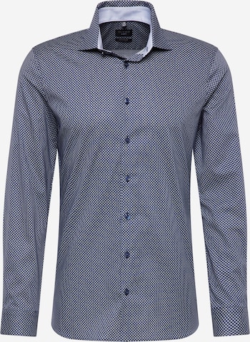 OLYMP Slim Fit Риза в синьо: отпред