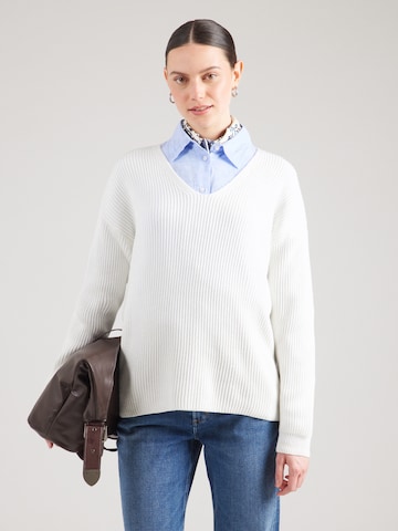 Herrlicher Pullover 'Lini' in Weiß: Vorderseite