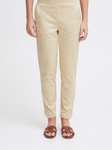 ICHI Regular Hose 'Kate' in Beige: Vorderseite