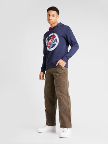 Sweat-shirt 'LOOF' JACK & JONES en bleu