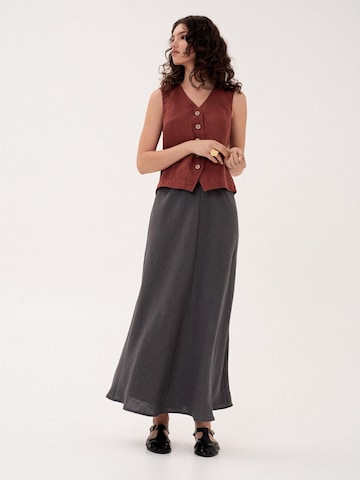 Gilet 'Greta' AmourLinen en rouge
