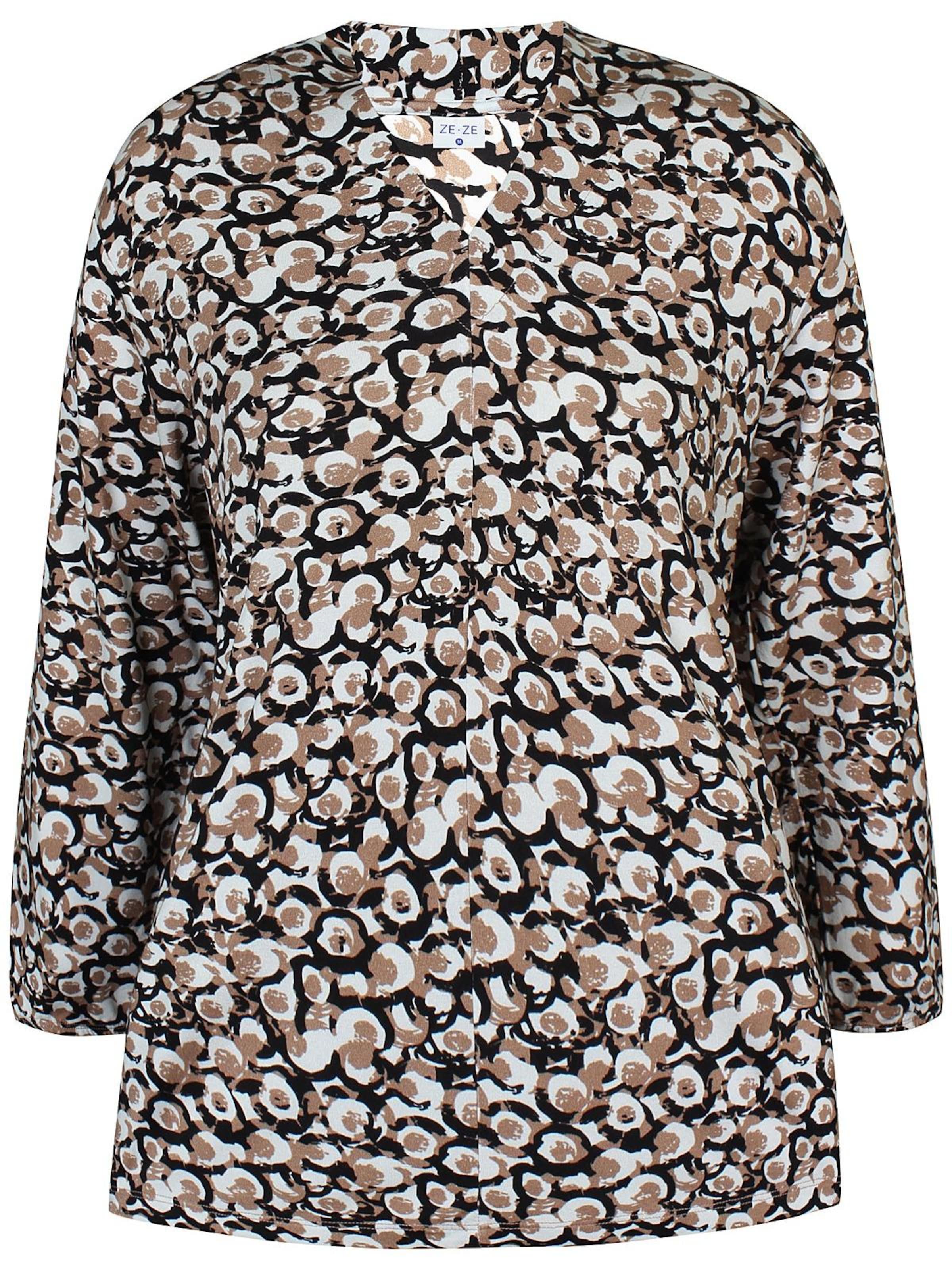 ze-ze Blouse 'Cille 985' in Beige: voorkant