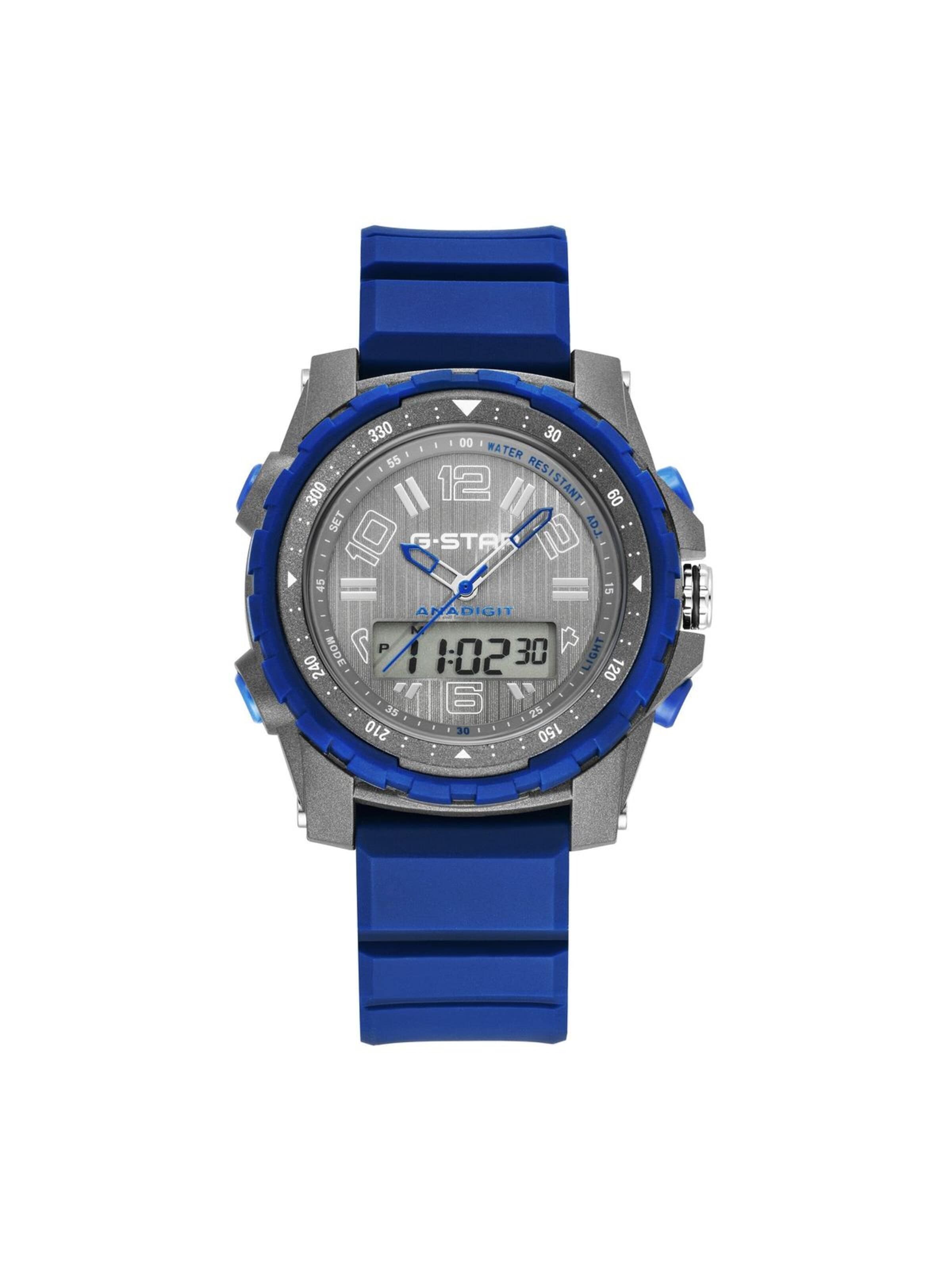 G-STAR Analogové hodinky 'Duo-time watch Ops01' – modrá: přední strana
