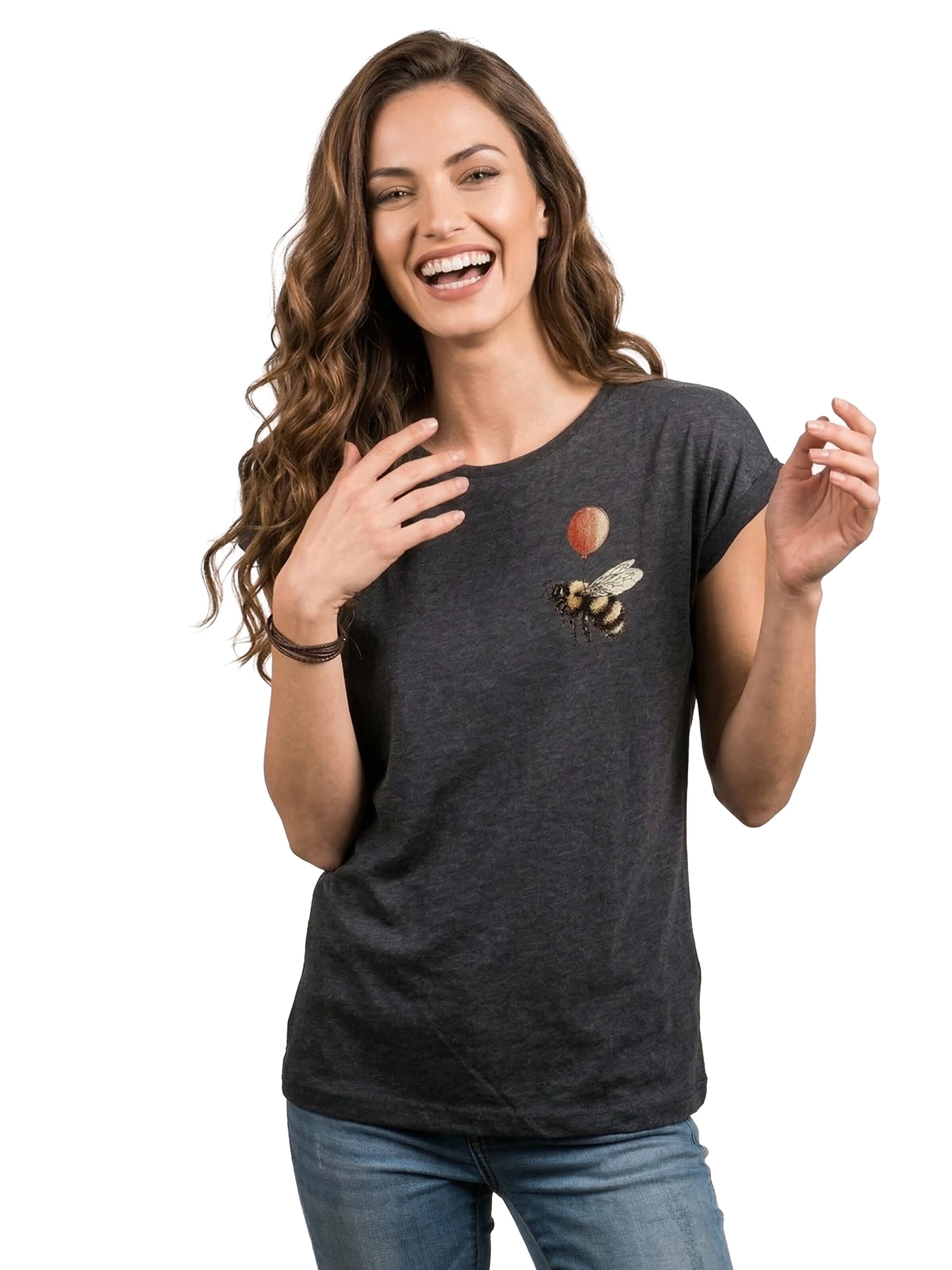MAKAYA Shirt 'Flughilfe' in Grey